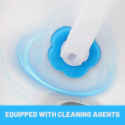 6/60PCS Disposable Toilet Brushes Heads Set Dissolving Deodorization Sponge Cleaning Pads Home Bathroom Cleaning Accessories