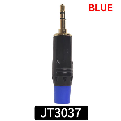 Gold-Plated 3.5mm Stereo Audio Plug Connector DIY Soldering Jack for Headphone Microphone Speaker AUX Cable