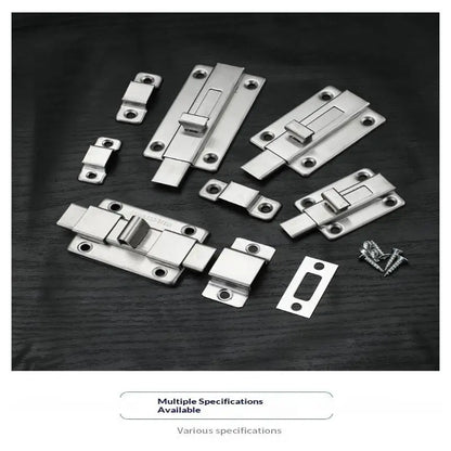 New Self-Elastic Latch Security Bolt Latch Anti-theft Spring Latches Stainless Steel Cabinet Hinges Furniture Supplies Hardware