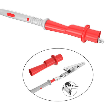 High Voltage Clips Test Leads Testing Equipment Versatile Connection Soldered Joints Ergonomic Grip For Multimeter Probes