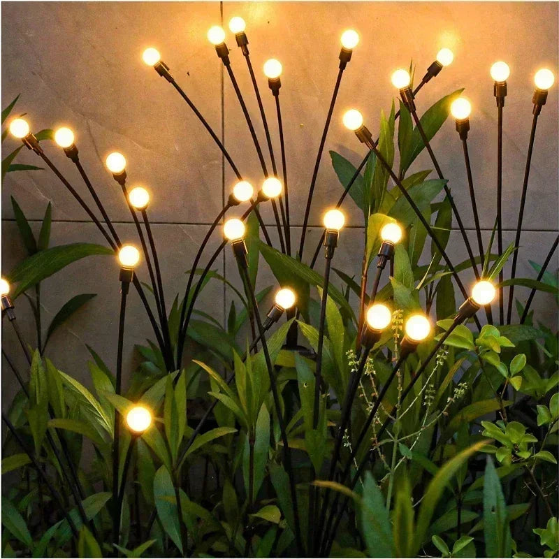 Solar Garden Lights, 6/8/10 LED Firefly Outdoor Landscape Wedding, Christmas Decoration Lawn Lamps