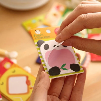 8Pcs/set Creative Stationery DIY Cute Animal Series Paper Memo Pad / Sticker Post Sticky Notes Notepad School Office Supplies
