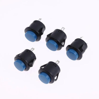 New 5/10Pcs Momentary Push Button Switch R13-507 16mm Round Switch 2Pins ON-OFF Self-res Panel Mounting