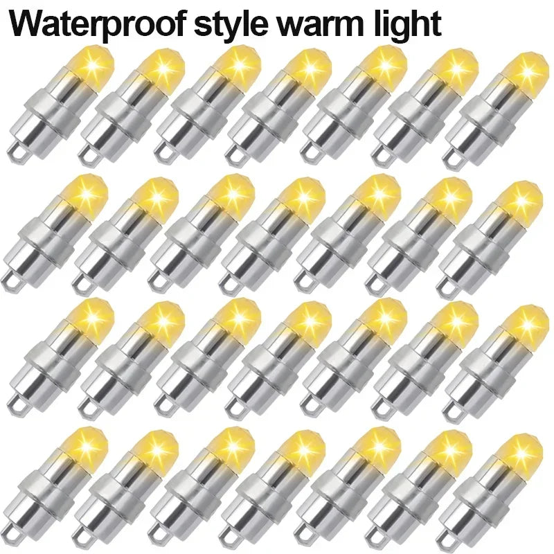 Mini LED Bulbs with Hanging Hooks Waterproof Battery Control Warm White Lamps for Balloons Lanterns Innner LightsOutdoor Light