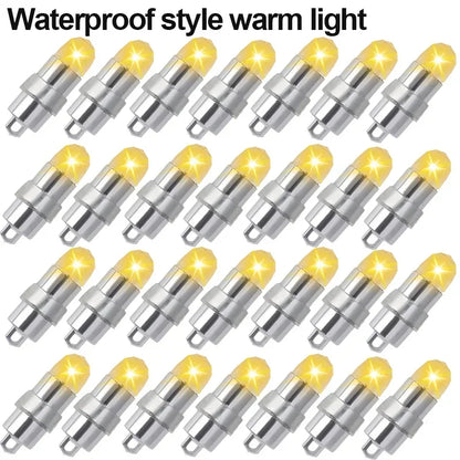Mini LED Bulbs with Hanging Hooks Waterproof Battery Control Warm White Lamps for Balloons Lanterns Innner LightsOutdoor Light