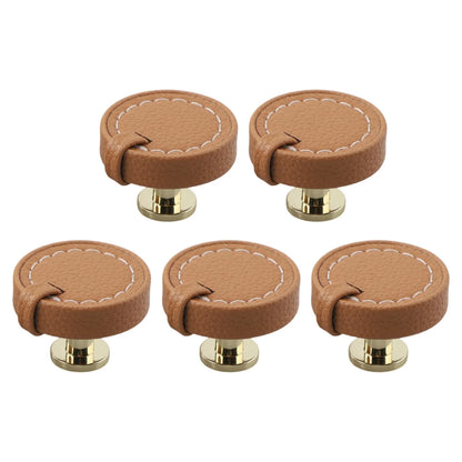 For Kitchen Cabinets Zinc Alloy Knobs Leather Drawer Pulls Stylish Furniture Pulls Sturdy Construction Stylish Furniture Accents