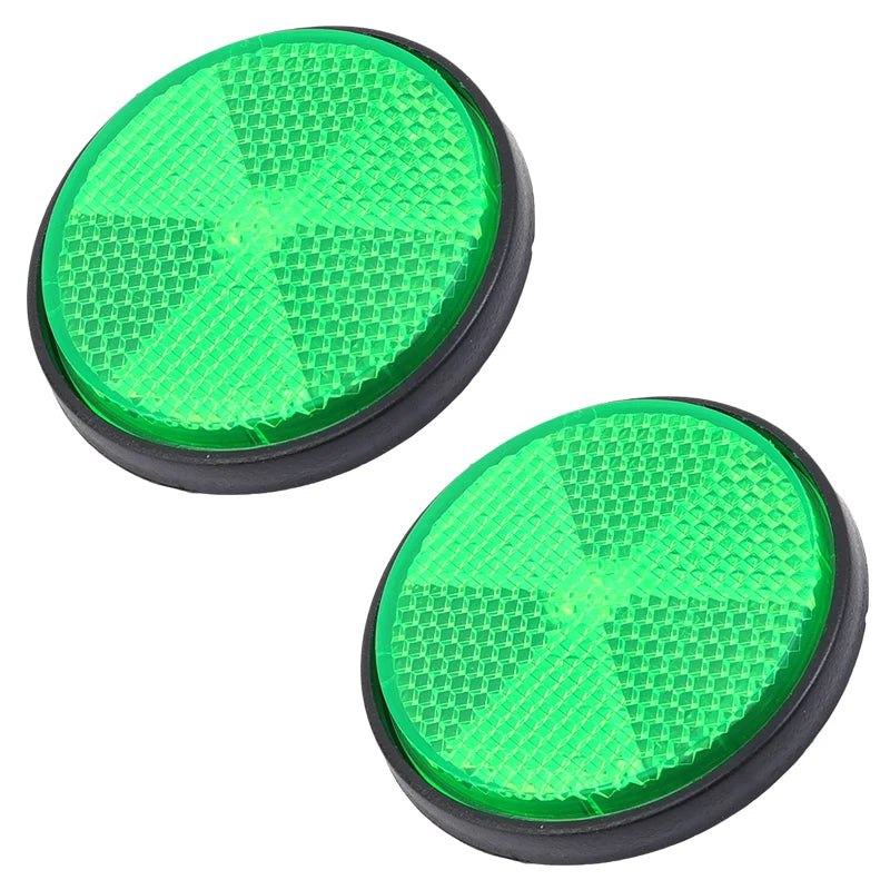 Motorcycle Circular Reflector Electric Vehicle Bicycle Waterproof Dustproof Night Warning Reflector 6mm Hexagonal Screw Fixation