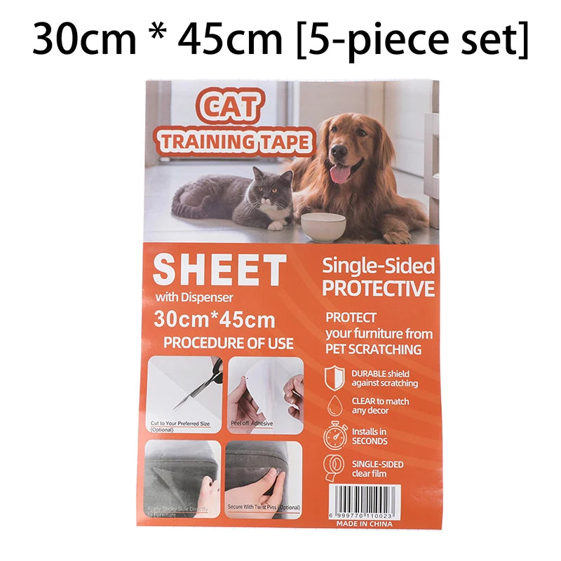 PVC Sofa Clear Waterproof Tape Furniture Guard Transparent Self-Adhesive Cats From Scratching Furniture Protectors Tape