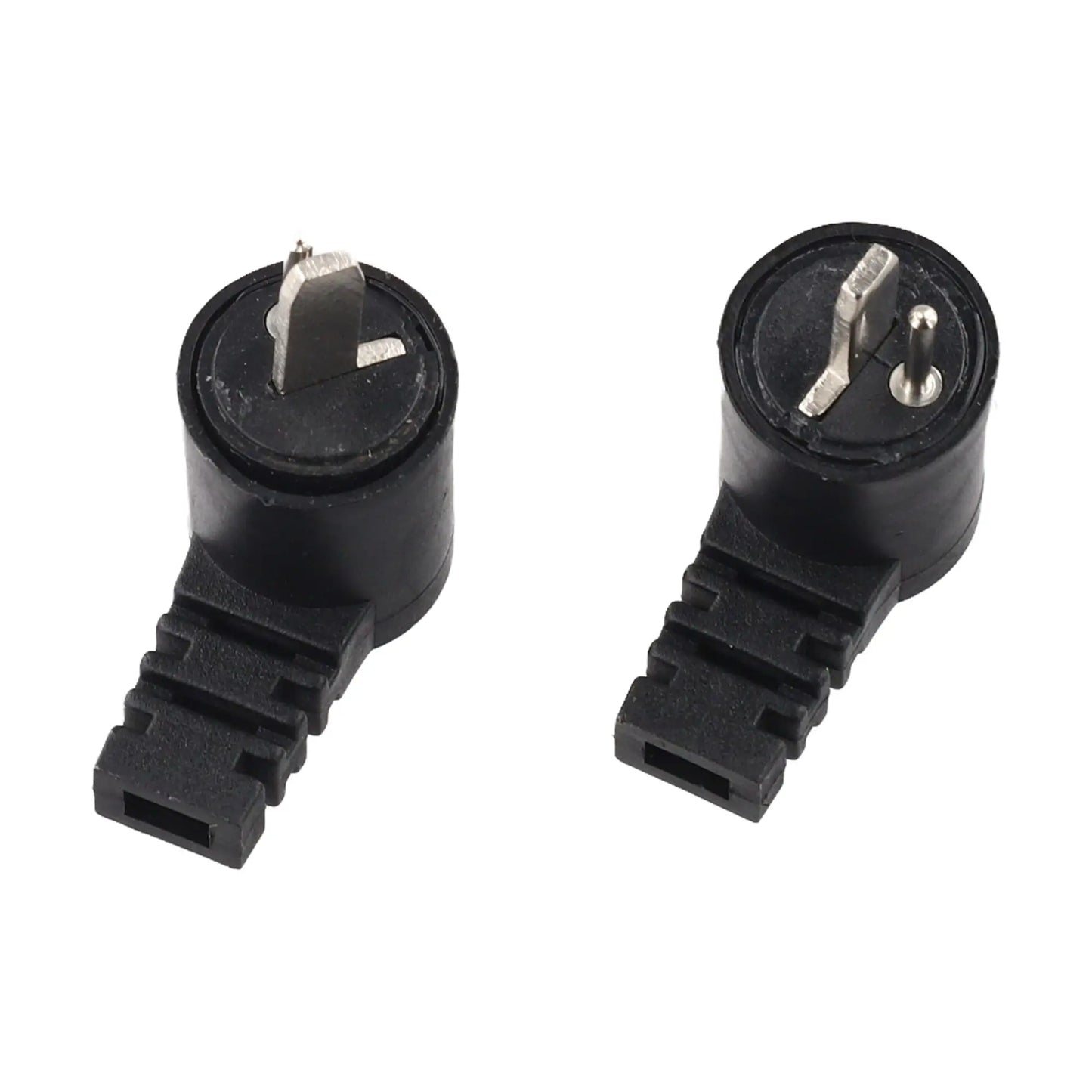 2 Pieces 2 Pin DIN Right Angle Speaker Cable Connectors for Loudspeaker Applications with Screw Terminal Design