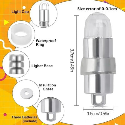 Mini LED Bulbs with Hanging Hooks Waterproof Battery Control Warm White Lamps for Balloons Lanterns Innner LightsOutdoor Light