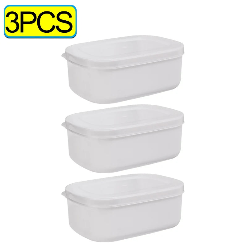 Food Sealed Crisper Refrigerator Food Vegetable Fruit Storage Container Rice Packaging Box Thermostability Kitchen Storage Boxes