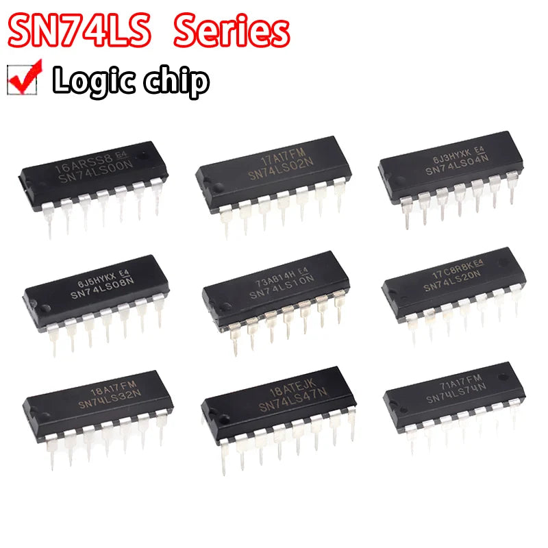 5PCS SN74LS Series Logic ICs Multiple Models DIP Package for DIY Electronics