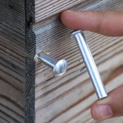 Aluminum Alloy Half Round Head Rivets — Hammer Drive Tapping Expansion Core Rivet Knock Type Fastener