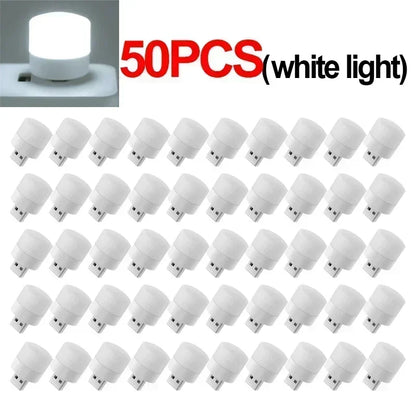 USB Night Light LED Mini Light Bulb USB Plug-in Lamp for Power Bank Charging, Home Office Eye Protection Book Lamp