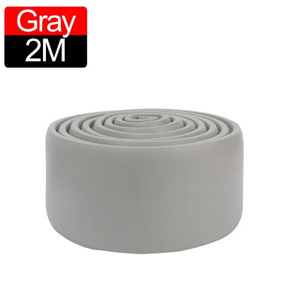 6/2M Waterproof enclosure Self adhesive Skirting Line 3D Wall Sticker Thickened Anti-collision Decoration Kid's Corner Line