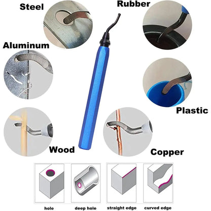 Aluminum Handle Burr Deburring Tool Rotary Metal Deburrer Cutter for Plastic and Copper Edge Trimming