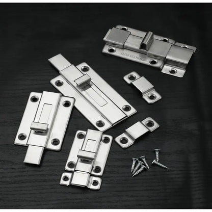 New Self-Elastic Latch Security Bolt Latch Anti-theft Spring Latches Stainless Steel Cabinet Hinges Furniture Supplies Hardware