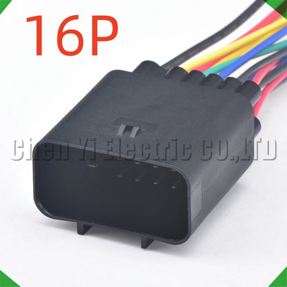 16 Pin Automotive Connector – Bumper Radar Sensor & Trailer Power Wire Harness Plug 2304884-1 / 2404880-1 / 2304887-1 / 2404884-1 / 521194A