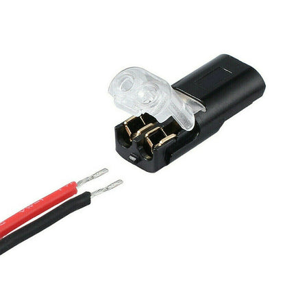 10 PCS 12V 2 Pin Cable Wire Connector Plug 300V 20A Black Waterproof Sealed For Electrical Car 22.1x9.7x6mm Electrical Equipment