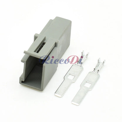 DJ70296-6.3-11/21 2-Pin 6.3mm Waterproof Automotive Connector Plug with Terminals