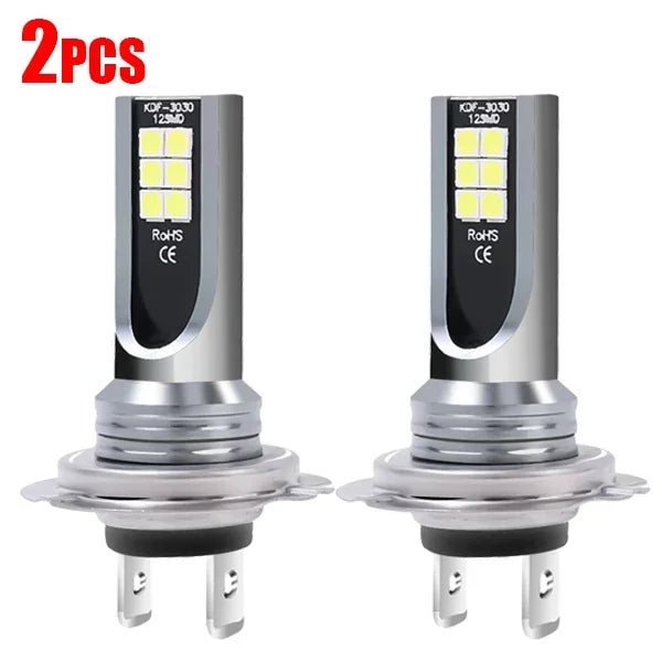 Universal H7/H4 LED Headlight Bulb Beam Kit 24W High Power COB Car Lights Headlamp 6500K Auto Headlight Bulbs Car Fog Light