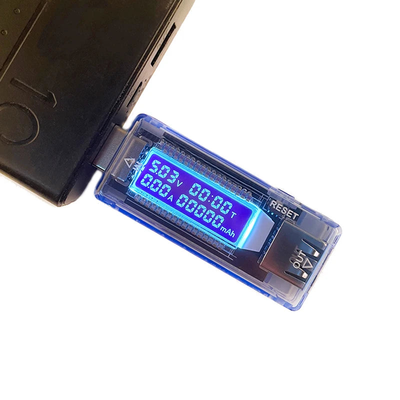 USB Voltage & Current Meter — Battery Capacity Tester for Power Banks & Chargers