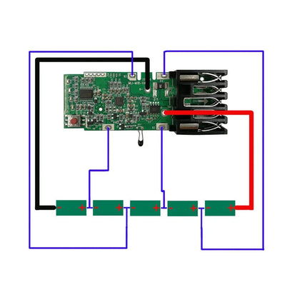 2PCS PCB Charging Protection Circuit Board For 18V Replacement Protection Circuit Connector Power Tool Batteries Parts
