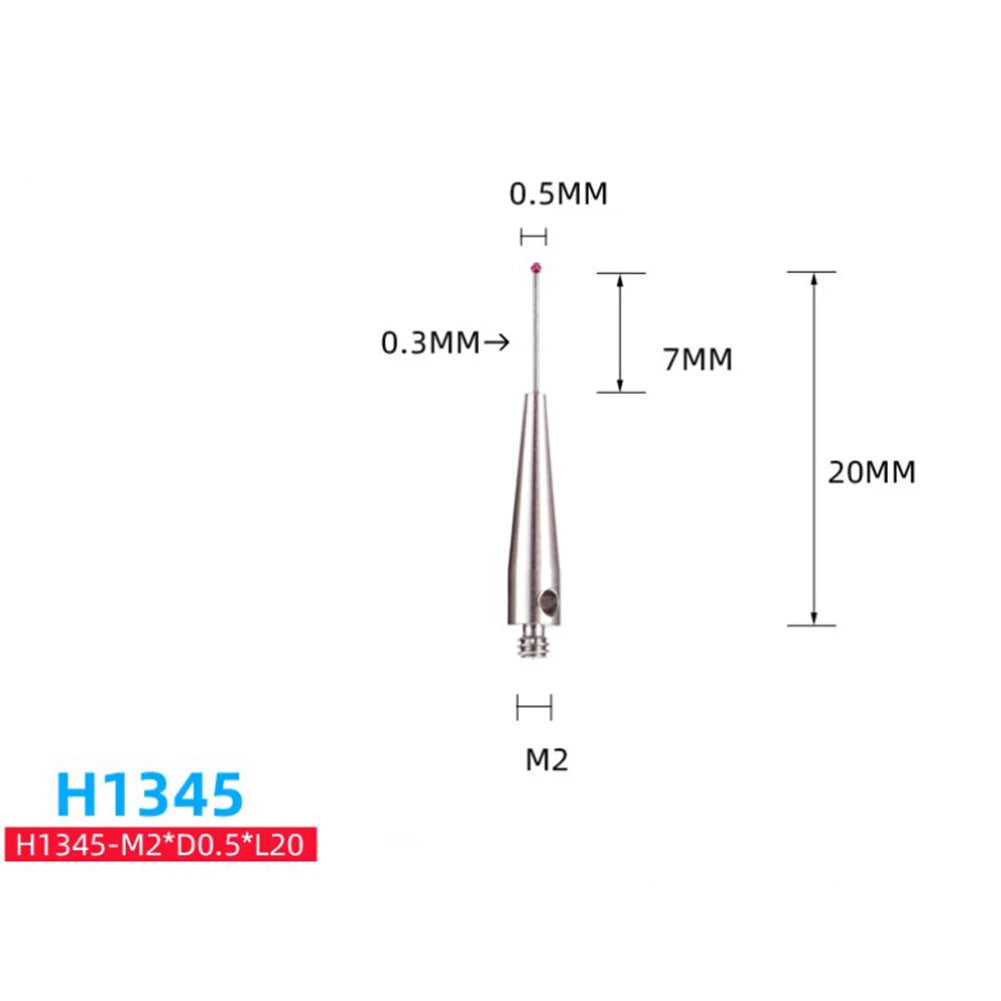 M2 Ball Cmm Stylus Thread CNC Measuring Probe Stylus Point Contact H7805/H1345/H7806/H0033/H7808/H8663/H0034/H0035 CMM Probe