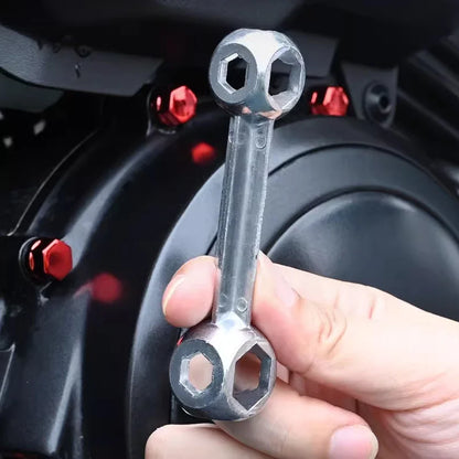 Metal Hexagonal Wrench 6~15mm Car Bicycle Hexagonal Screw Installation Disassembly Tool Multi Purpose Sleeve Bone Shaped Wrench