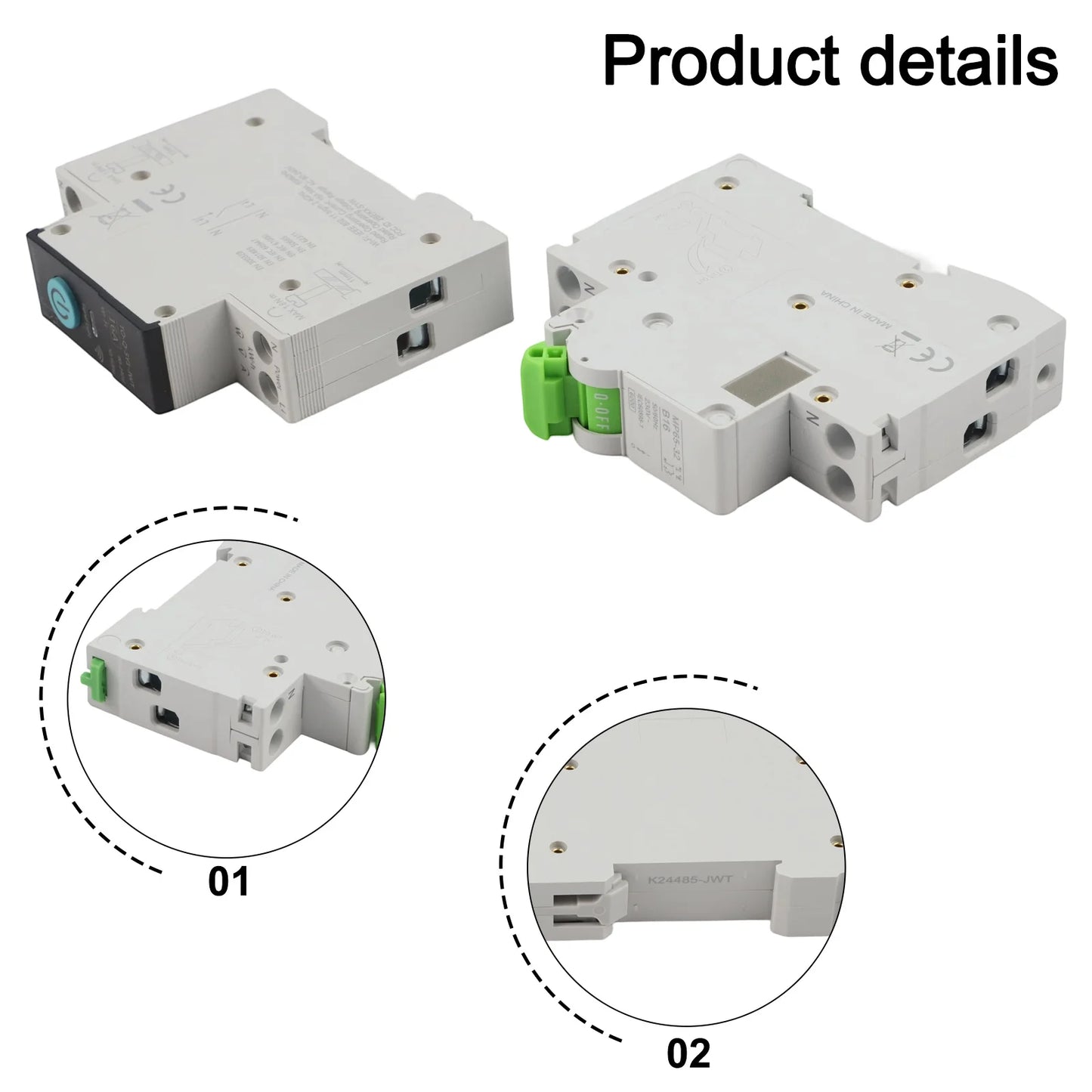 Smart WiFi Circuit Breaker Switch for DIN Rail Installation with Multi Function Timer and Real Time Energy Usage Insights