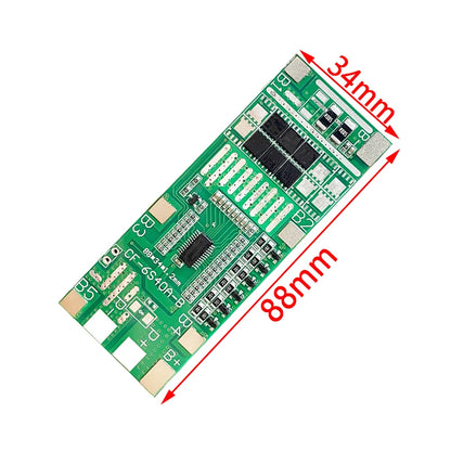 24V 6S 40A Li-Ion Lithium Battery Protection Board BMS with Balance for Ebike Scooter and Solar Lighting
