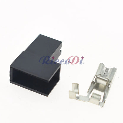 DJ7019C-6.3-21 Waterproof Automotive Female Connector — 1-Pin 6.3mm Ignition Coil Wiring Plug with Terminal