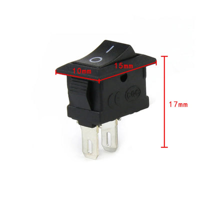 5pcs/lot 10x15mm SPST 2-Pin ON/OFF Rocker Switch KCD11