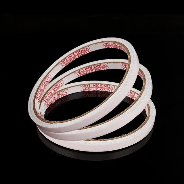 10/1Rolls Double Sided Adhesive Tape 8M Ultrathin White Strong Tape Sticker for Home Office Craft Double Sided Tape Sticky Paper