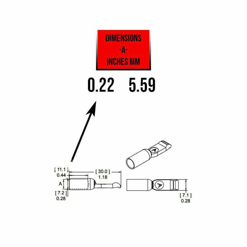 Anderson Plug Terminal Contacts Pins Lugs 50–120A for 12AWG Forklift Power and Energy Adapter Accessories