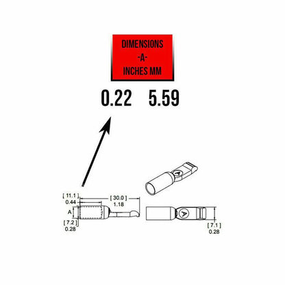 Anderson Plug Terminal Contacts Pins Lugs 50–120A for 12AWG Forklift Power and Energy Adapter Accessories