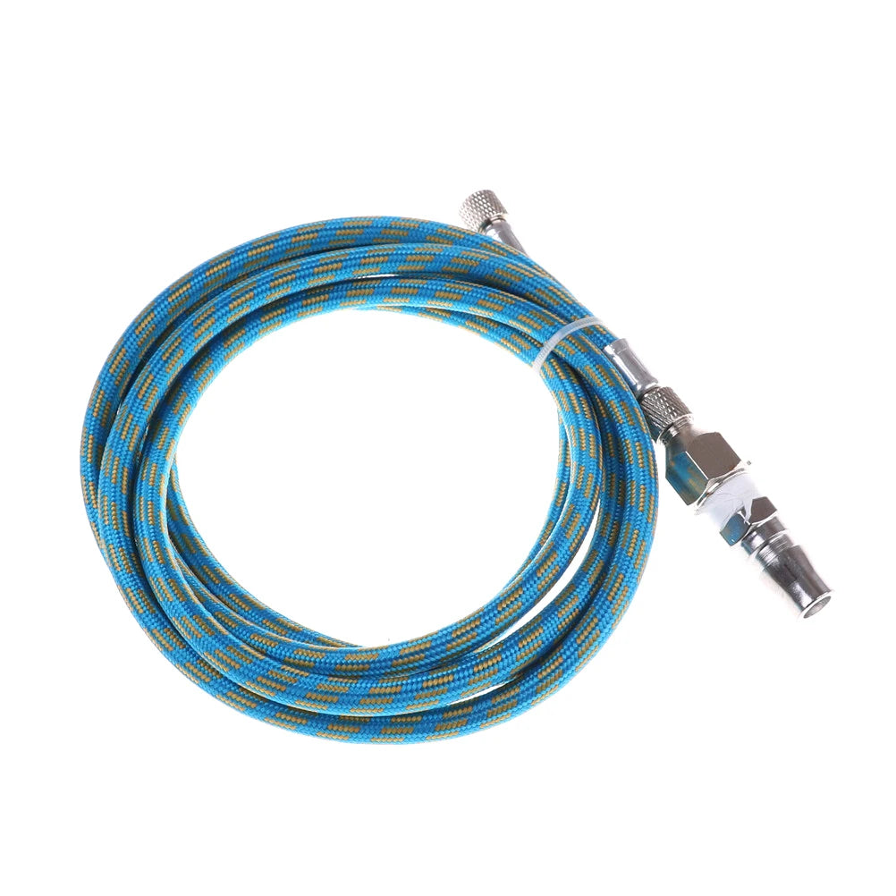 New 6' Braided Airbrush Air Hose Adapter w/ 2x 1/8'' BSP Fitting Coupling Compressor