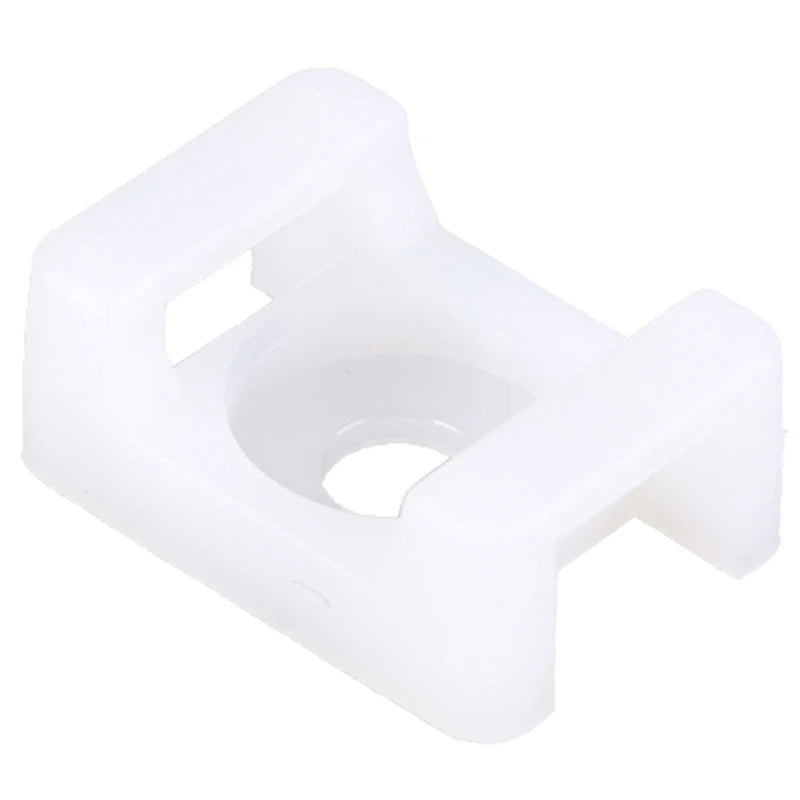 100Pcs/set Plastic Wire Cable Zip Tie Screw Fixing Mount Base Holder