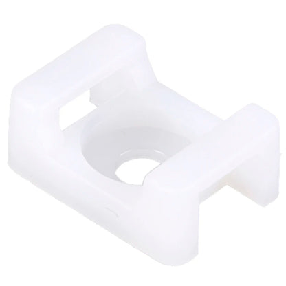 100Pcs/set Plastic Wire Cable Zip Tie Screw Fixing Mount Base Holder