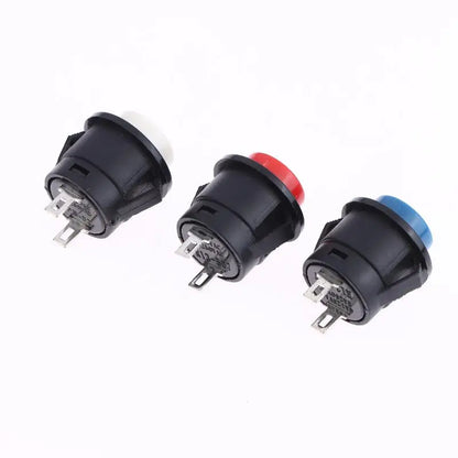 New 5/10Pcs Momentary Push Button Switch R13-507 16mm Round Switch 2Pins ON-OFF Self-res Panel Mounting