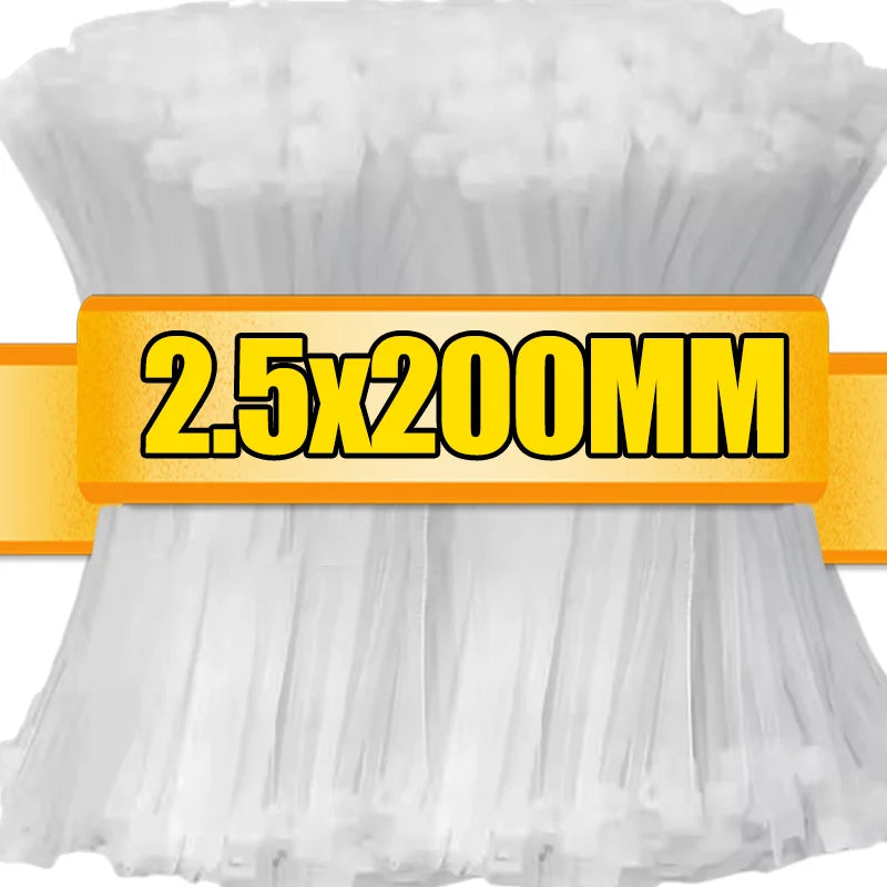 Self Locking Nylon Cable Ties Heavy Duty Wire Straps Organizer