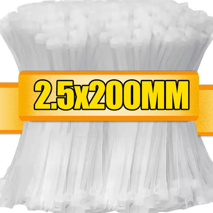 Self Locking Nylon Cable Ties Heavy Duty Wire Straps Organizer
