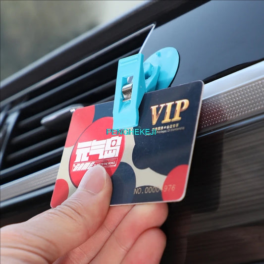 Multifunctional Car Glasses and Card Clip Suction Holder Double Clip