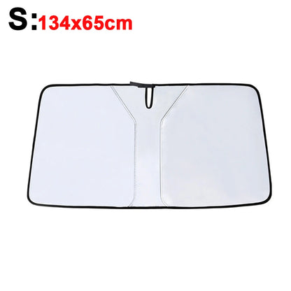 Car Front Window Sunshade Cover Sun Shade Windshield Visor Windscreen Folding Auto UV Protection Curtain Styling Accessories