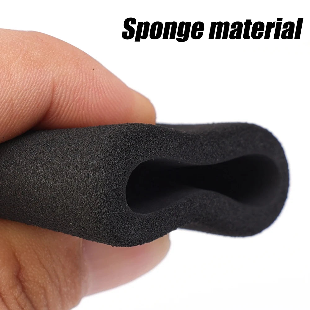 Motorcycle Grip Covers Anti Vibration Comfort Foam Slip-On Handlebar Grips Universal Soft Sponge Sleeve Non-Slip for Motorbike