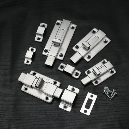 New Self-Elastic Latch Security Bolt Latch Anti-theft Spring Latches Stainless Steel Cabinet Hinges Furniture Supplies Hardware