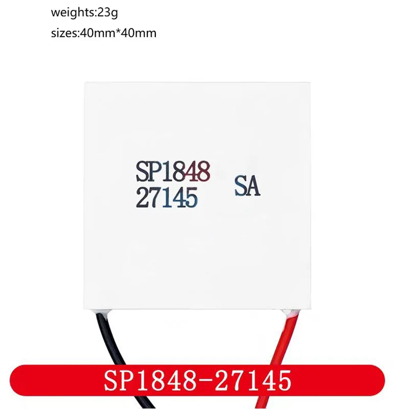 Thermoelectric Cooler Peltier Module TEC1-12703 to TEC1-12715 40×40mm 12V