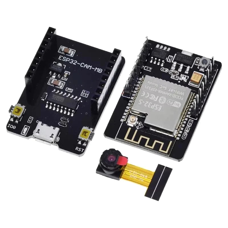 ESP32-CAM WiFi Bluetooth Development Board with OV2640 Camera and CH340 USB Interface