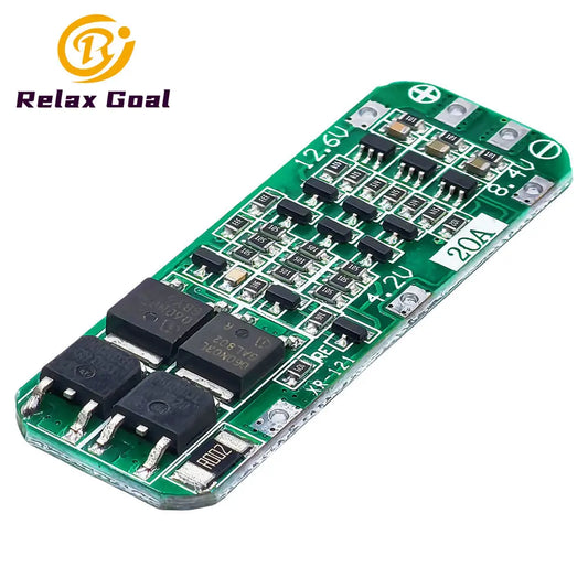 3S 20A Li-ion Battery BMS Board with Overcharge and Discharge Protection for 18650 Cells and Power Tools