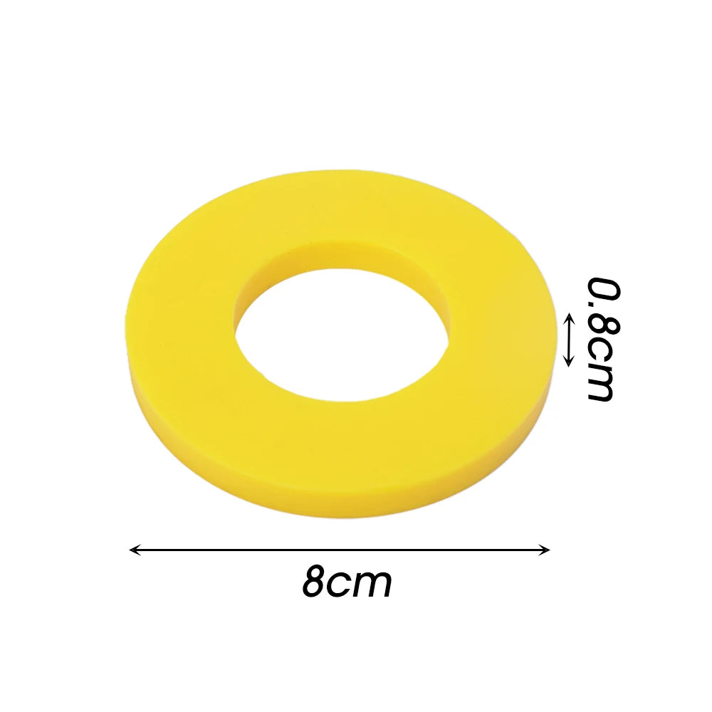 2pcs Silencer Pad Rubber Bushing Damper – Universal Front Strut Tower Mount Suspension Shock-Absorbing Bearing Washer for Bump Protection